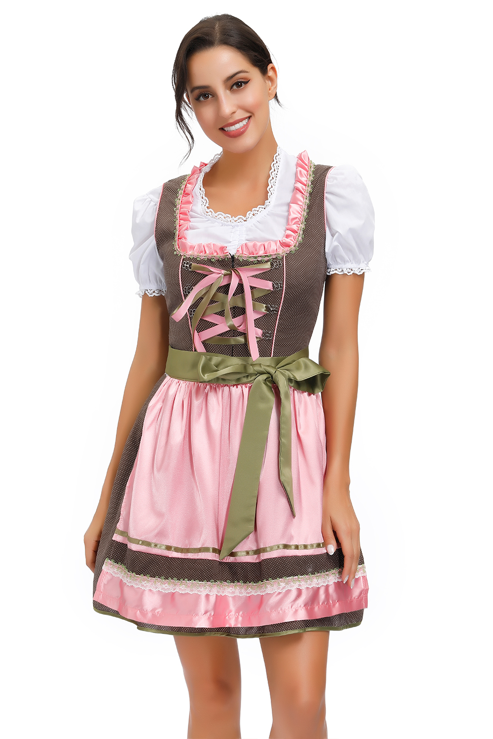 Плюс Размер Женские Немецкие Dirndl Платье Октоберфест Костюмы